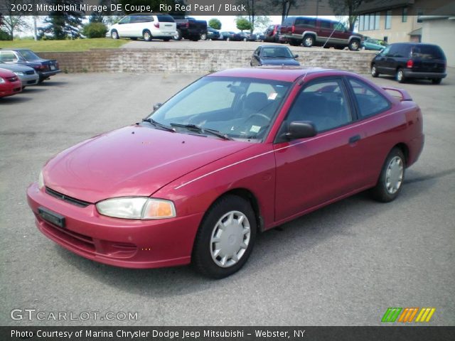 2002 Mitsubishi Mirage DE Coupe in Rio Red Pearl