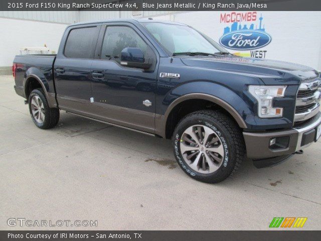 2015 Ford F150 King Ranch SuperCrew 4x4 in Blue Jeans Metallic
