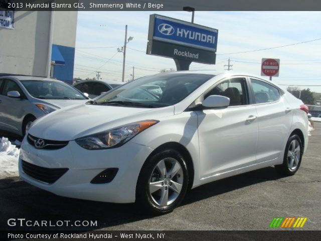 2013 Hyundai Elantra GLS in Shimmering White