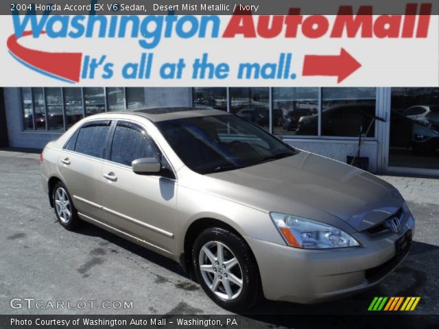2004 Honda Accord EX V6 Sedan in Desert Mist Metallic