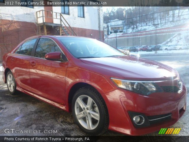 2012 Toyota Camry SE in Barcelona Red Metallic