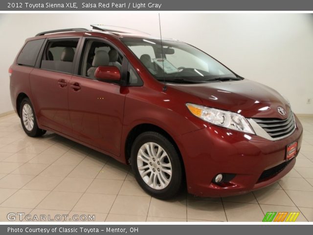 2012 Toyota Sienna XLE in Salsa Red Pearl