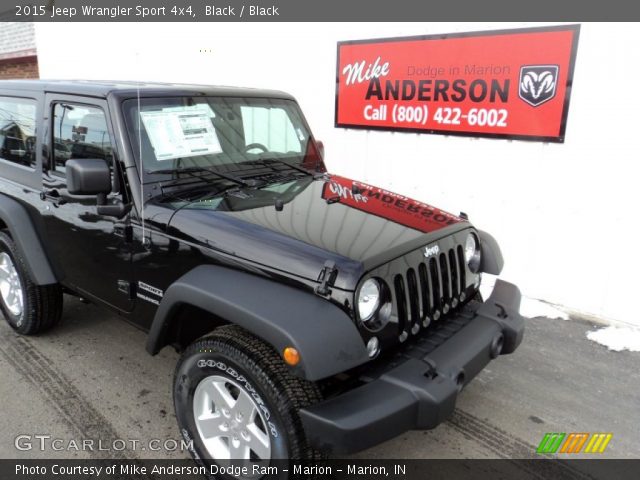 2015 Jeep Wrangler Sport 4x4 in Black