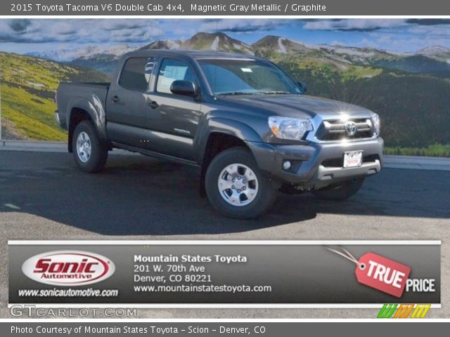 2015 Toyota Tacoma V6 Double Cab 4x4 in Magnetic Gray Metallic