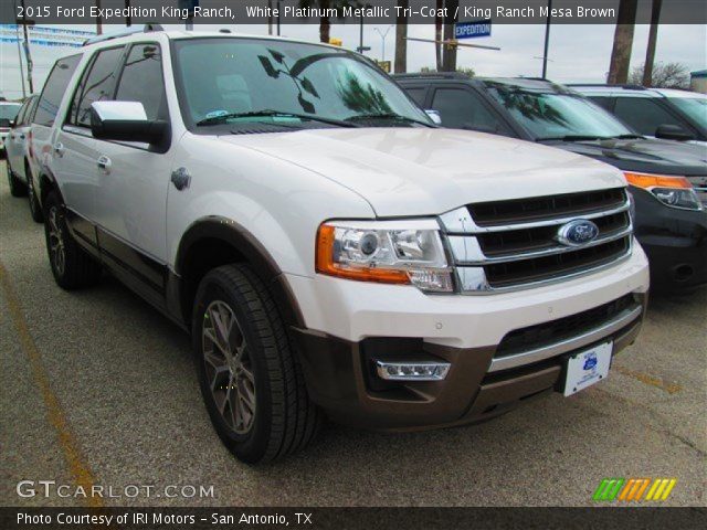 2015 Ford Expedition King Ranch in White Platinum Metallic Tri-Coat