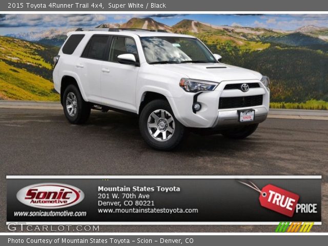 2015 Toyota 4Runner Trail 4x4 in Super White