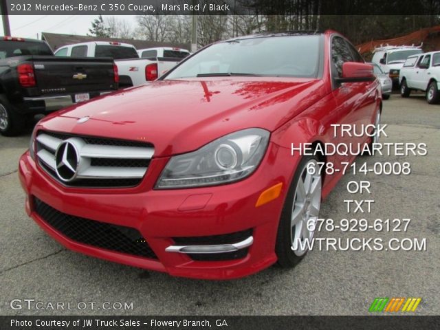 2012 Mercedes-Benz C 350 Coupe in Mars Red