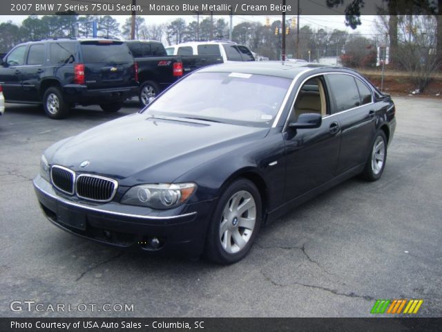 2007 BMW 7 Series 750Li Sedan in Monaco Blue Metallic