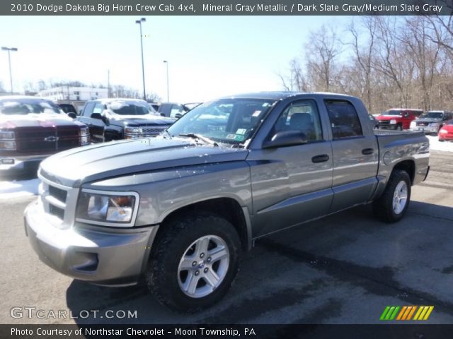 2010 Dodge Dakota Big Horn Crew Cab 4x4 in Mineral Gray Metallic