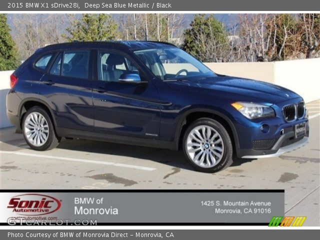 2015 BMW X1 sDrive28i in Deep Sea Blue Metallic