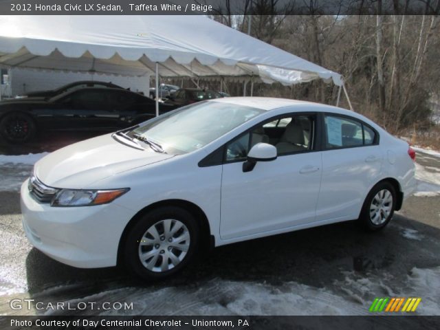 2012 Honda Civic LX Sedan in Taffeta White