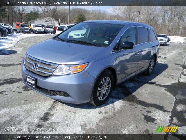 2013 Honda Odyssey EX-L in Celestial Blue Metallic