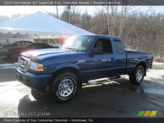 2010 Ford Ranger XLT SuperCab 4x4 in Vista Blue Metallic
