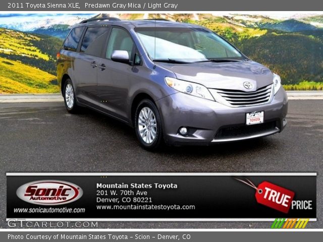 2011 Toyota Sienna XLE in Predawn Gray Mica