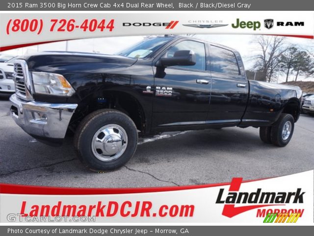 2015 Ram 3500 Big Horn Crew Cab 4x4 Dual Rear Wheel in Black