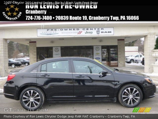 2013 Chrysler 200 Limited Sedan in Black