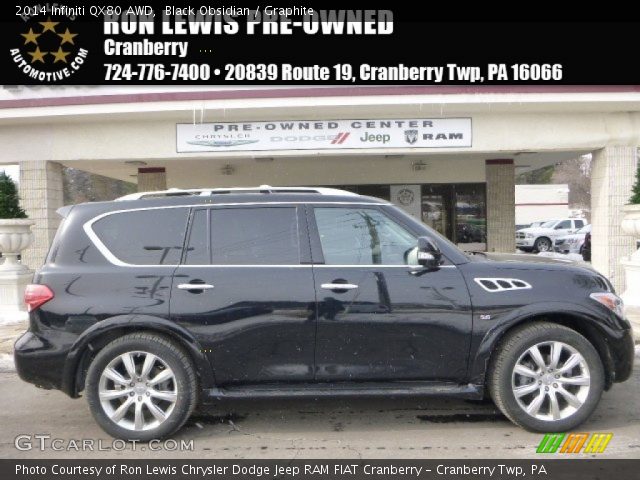 2014 Infiniti QX80 AWD in Black Obsidian