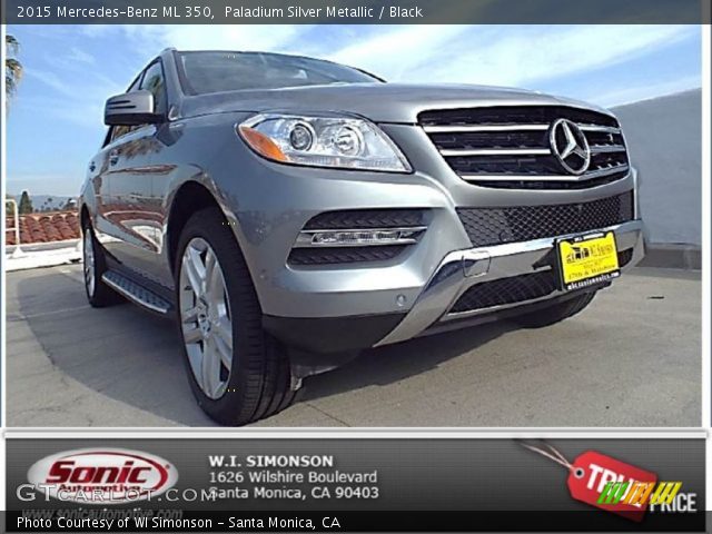 2015 Mercedes-Benz ML 350 in Paladium Silver Metallic