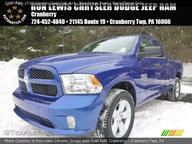 2015 Ram 1500 Express Quad Cab 4x4 in Blue Streak Pearl