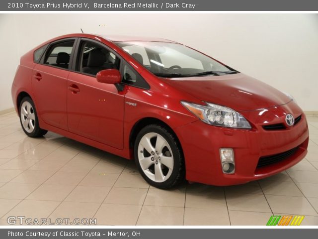2010 Toyota Prius Hybrid V in Barcelona Red Metallic