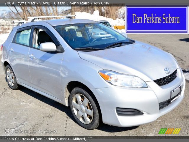2009 Toyota Matrix S AWD in Classic Silver Metallic