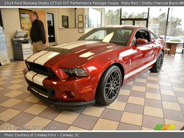2014 Ford Mustang Shelby GT500 SVT Performance Package Coupe in Ruby Red