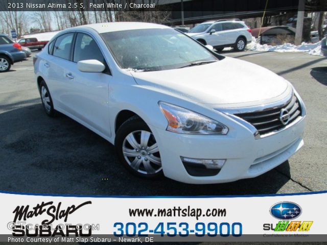 2013 Nissan Altima 2.5 S in Pearl White