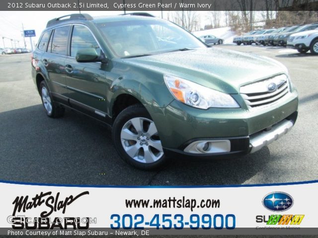2012 Subaru Outback 2.5i Limited in Cypress Green Pearl