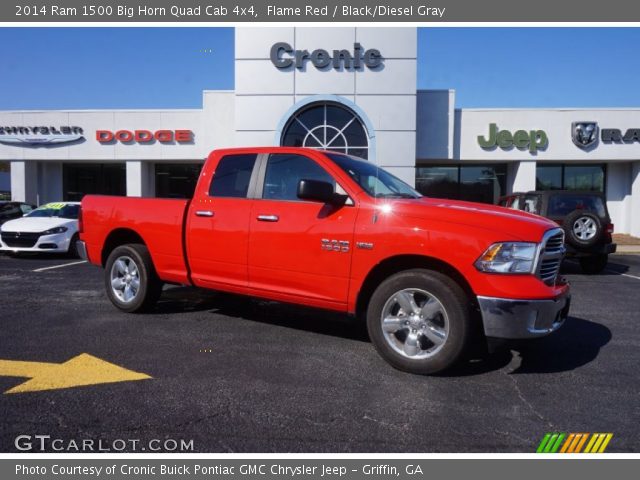 2014 Ram 1500 Big Horn Quad Cab 4x4 in Flame Red
