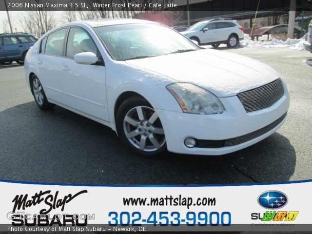 2006 Nissan Maxima 3.5 SL in Winter Frost Pearl