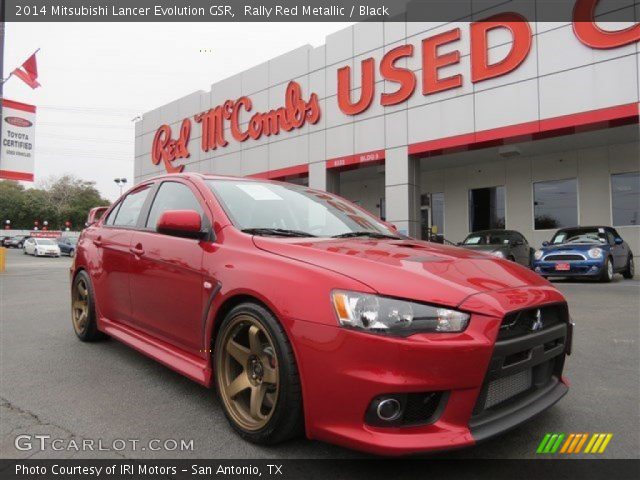 2014 Mitsubishi Lancer Evolution GSR in Rally Red Metallic