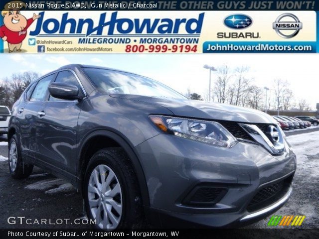 2015 Nissan Rogue S AWD in Gun Metallic