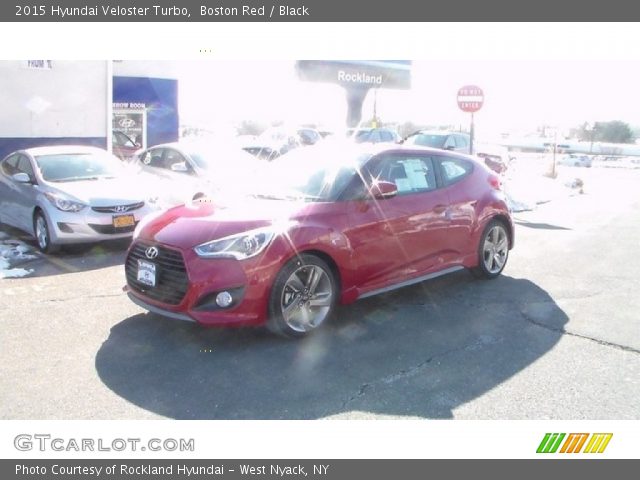 2015 Hyundai Veloster Turbo in Boston Red