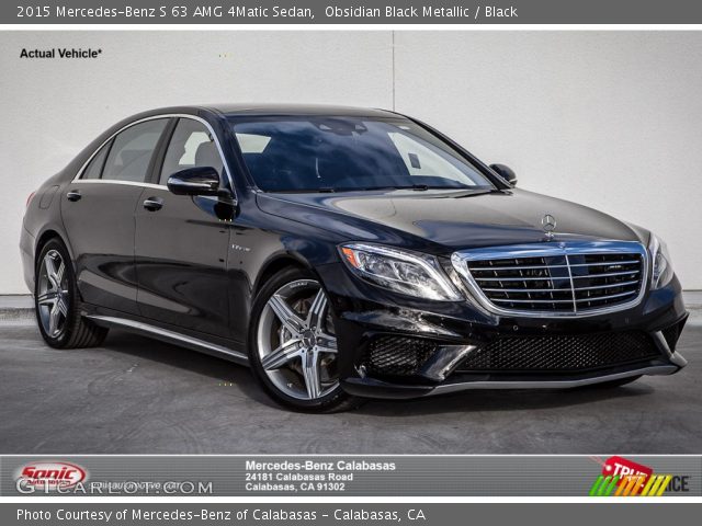 2015 Mercedes-Benz S 63 AMG 4Matic Sedan in Obsidian Black Metallic