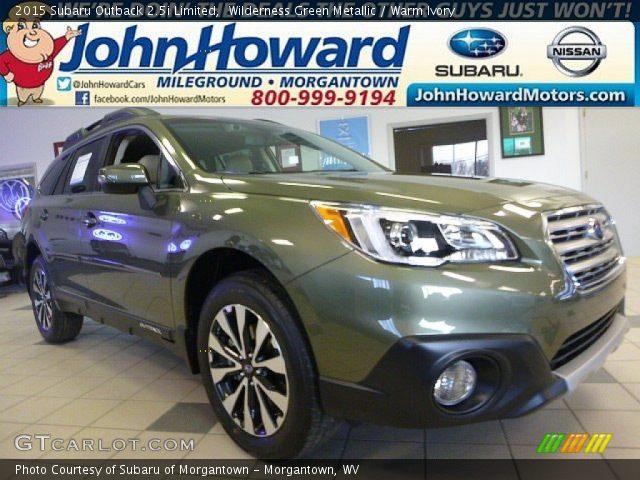 2015 Subaru Outback 2.5i Limited in Wilderness Green Metallic