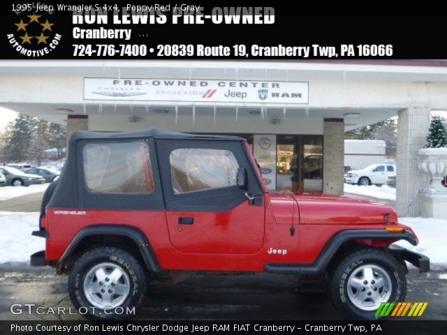 1995 Jeep Wrangler S 4x4 in Poppy Red