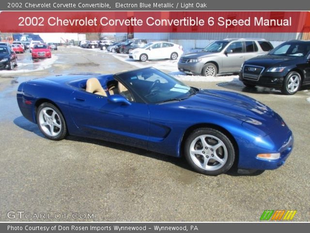 2002 Chevrolet Corvette Convertible in Electron Blue Metallic