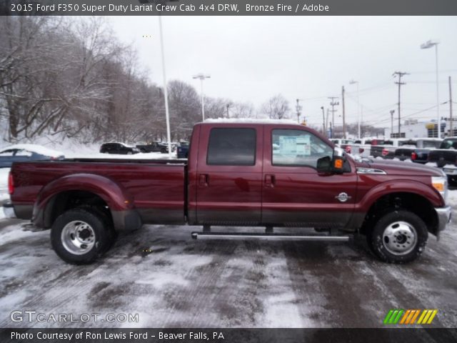 2015 Ford F350 Super Duty Lariat Crew Cab 4x4 DRW in Bronze Fire