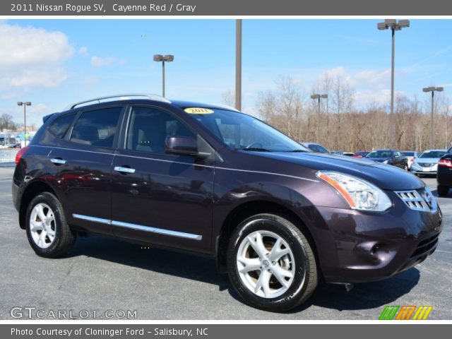 2011 Nissan Rogue SV in Cayenne Red