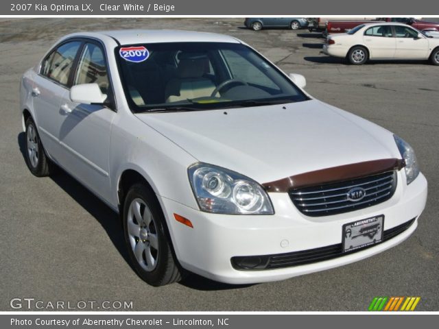 2007 Kia Optima LX in Clear White