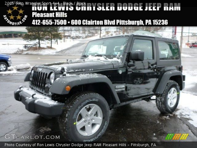 2015 Jeep Wrangler Sport 4x4 in Black