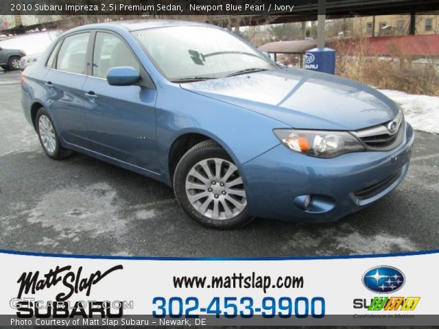 2010 Subaru Impreza 2.5i Premium Sedan in Newport Blue Pearl