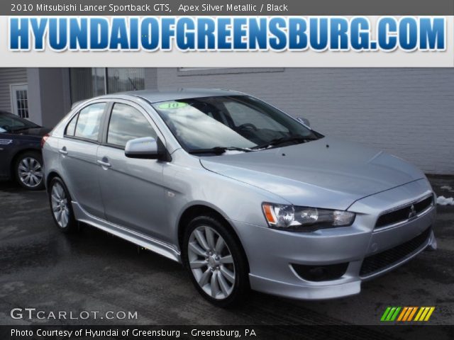 2010 Mitsubishi Lancer Sportback GTS in Apex Silver Metallic