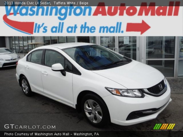 2013 Honda Civic LX Sedan in Taffeta White