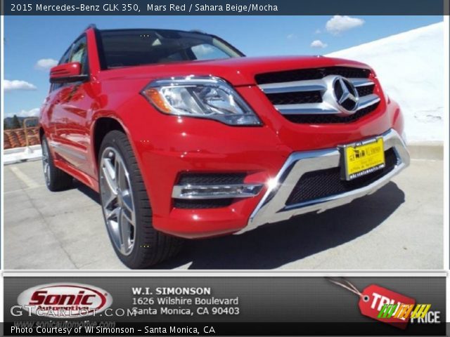 2015 Mercedes-Benz GLK 350 in Mars Red