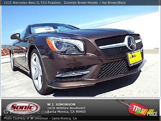 2015 Mercedes-Benz SL 550 Roadster in Dolomite Brown Metallic