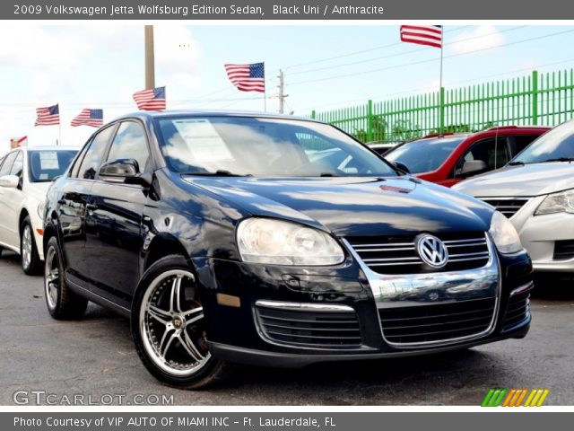 2009 Volkswagen Jetta Wolfsburg Edition Sedan in Black Uni