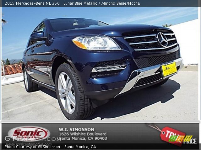 2015 Mercedes-Benz ML 350 in Lunar Blue Metallic