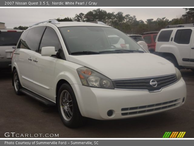 2007 Nissan Quest 3.5 S in Nordic White Pearl