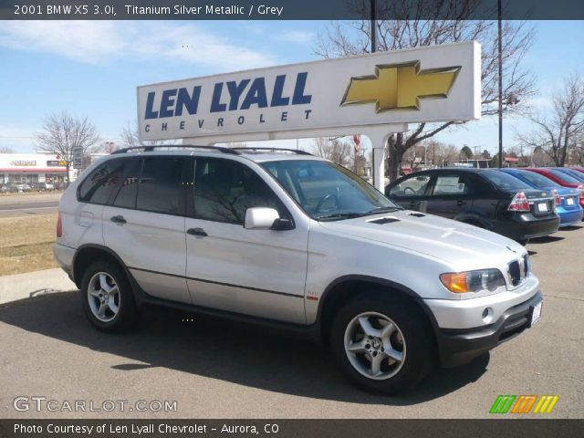 2001 BMW X5 3.0i in Titanium Silver Metallic
